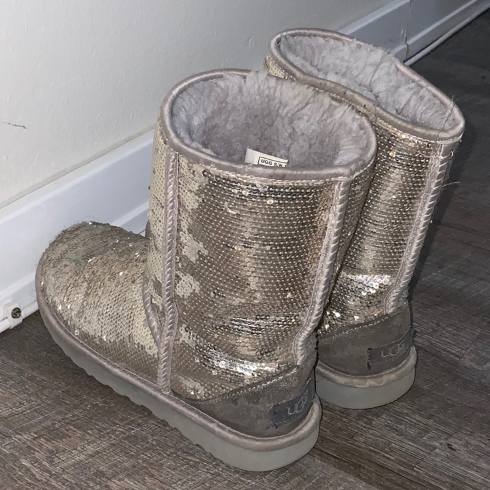 Sparkly Silver Uggs - image 2